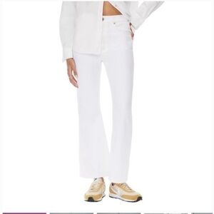 ARITZIA x Denim Forum The Twiggy 60's High Rise Flare Size 32 White